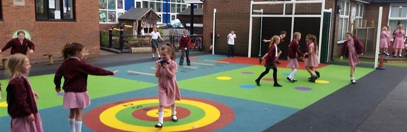Playground markings for active play 